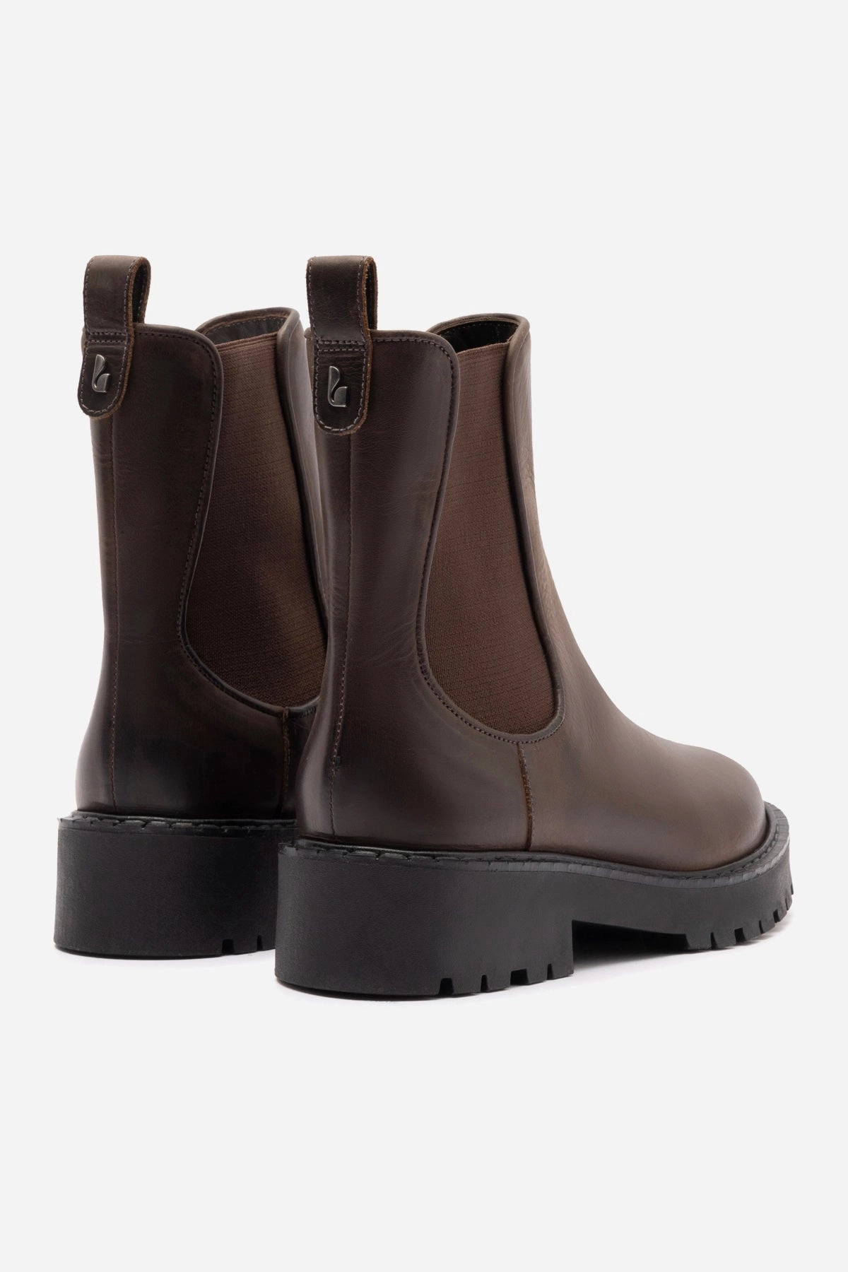 Sancha Boot In Brown Shadow Leather Pull on All-Purpose