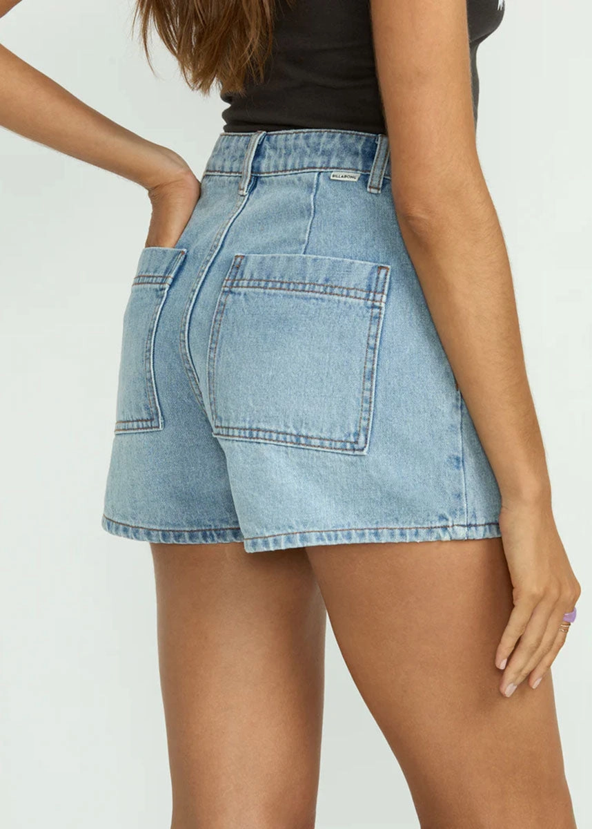 Active Performance Sun Days Denim Shorts - Indigo Rinse