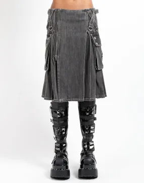 SUPER KILT BLACK DENIM Wrinklefree High Rise Design