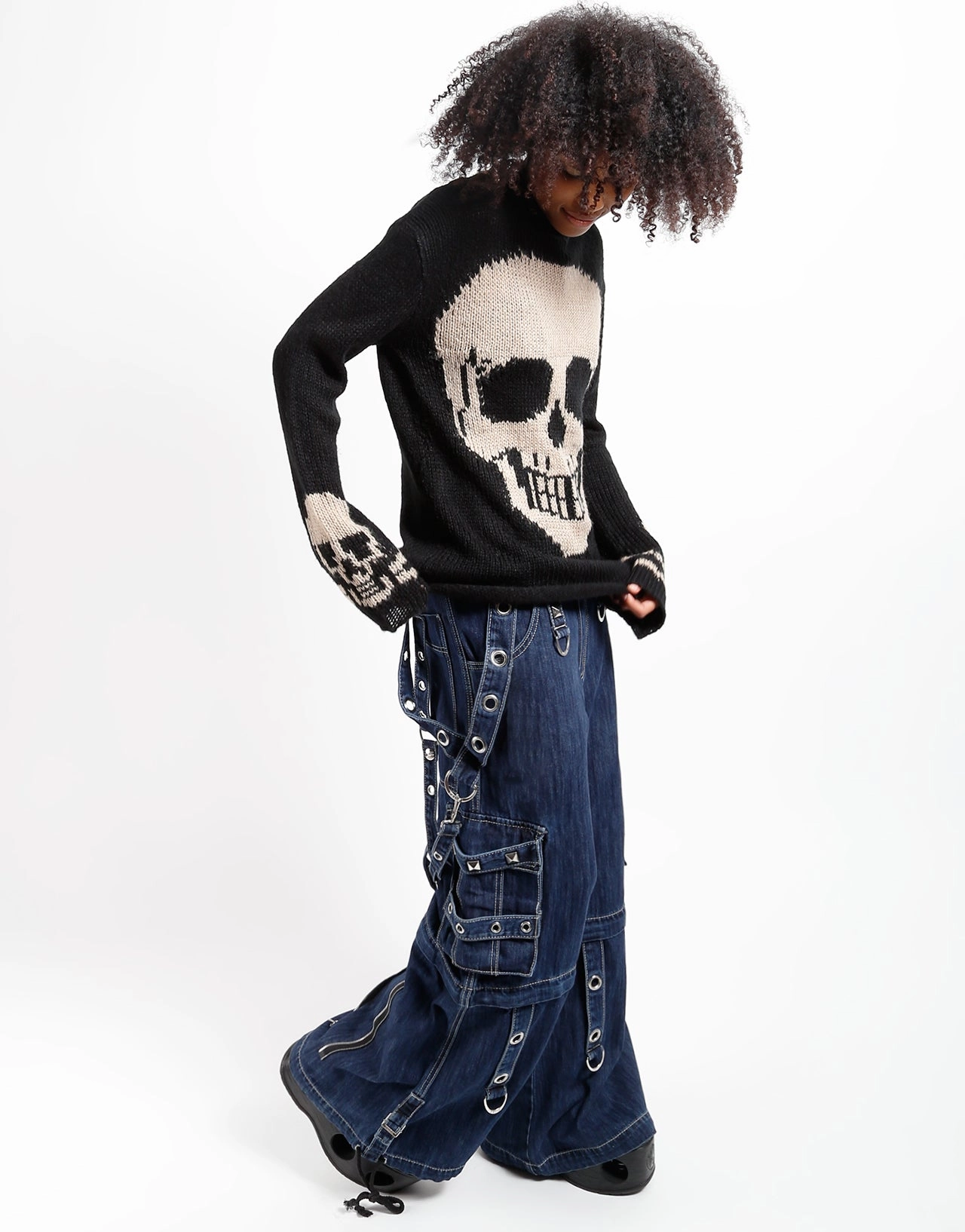 SUPER O-RING PANT BLUE DENIM Stretch Flex