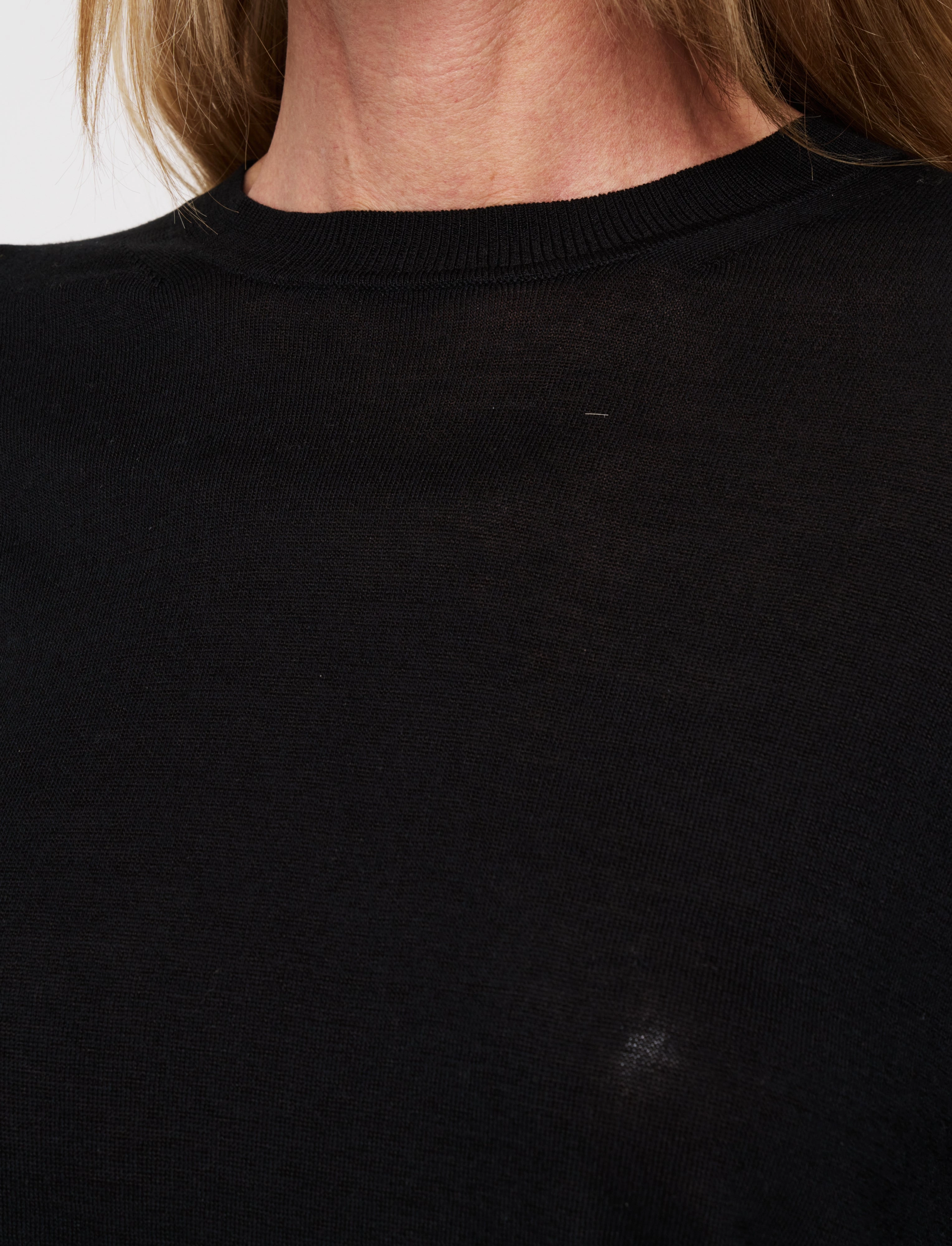 Superfine Cotton Silk Round Neck Jumper Wrinkle resistant fabric