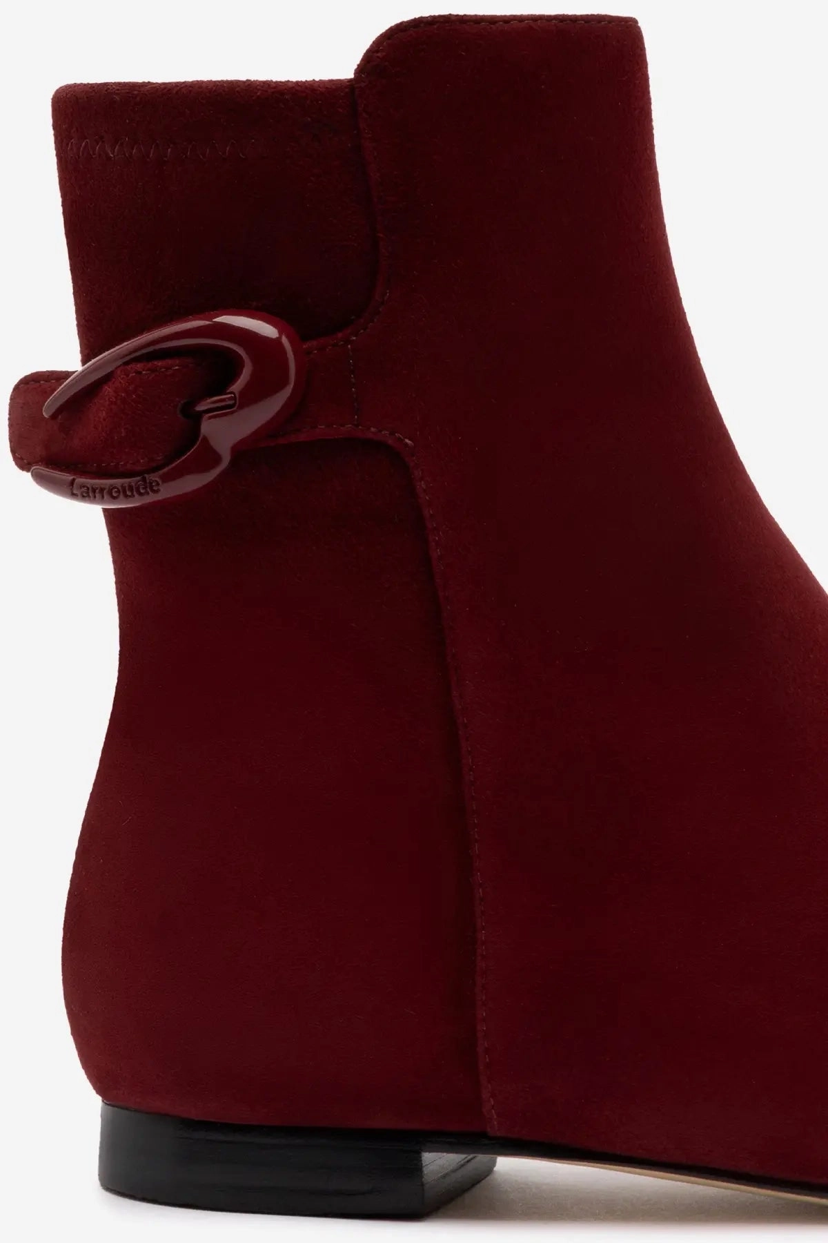 Alexis Verona Flat Boot In Burgundy Suede Seamless Comfort Trail Exploration