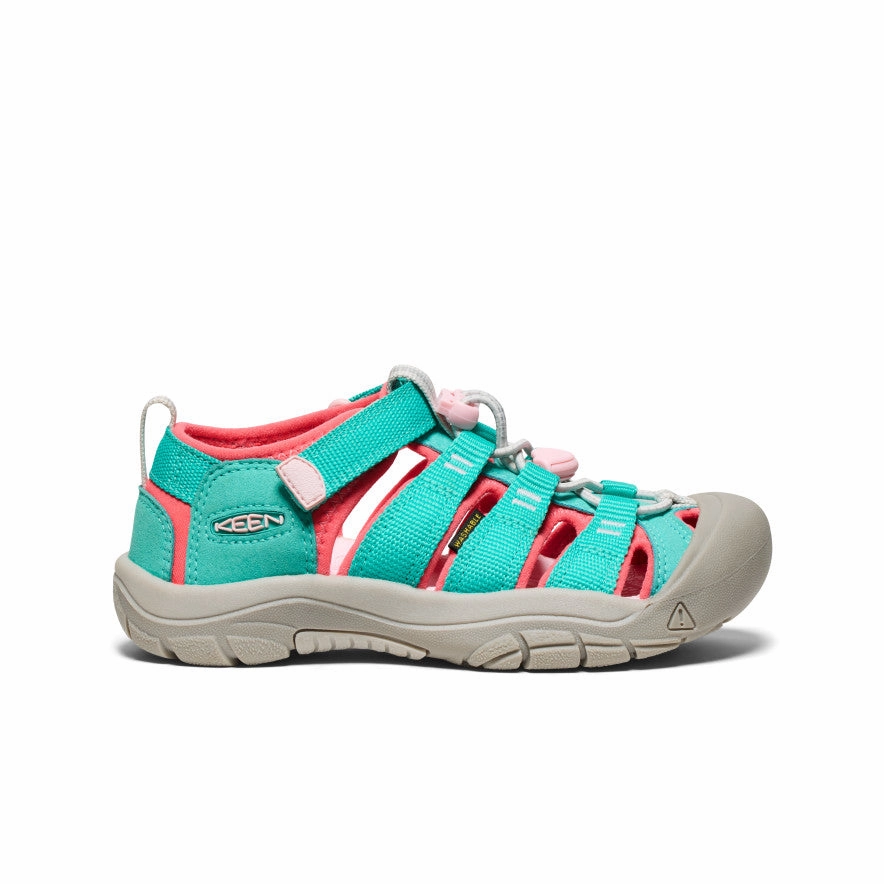 On-the-Go Fit Enhanced Lateral Stability Big Kids' Newport H2  |  Bright Aqua/Giggle Pink