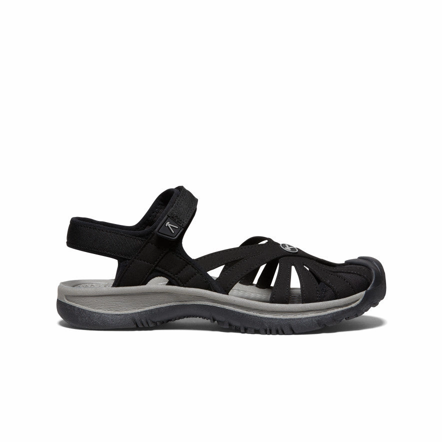 Women's Rose Sandal  |  Black/Neutral Gray Ventilation Airflow Channels Effortless Walk