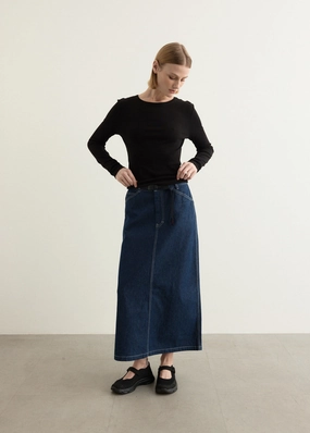 Sutter Denim Skirt Quick Outfit