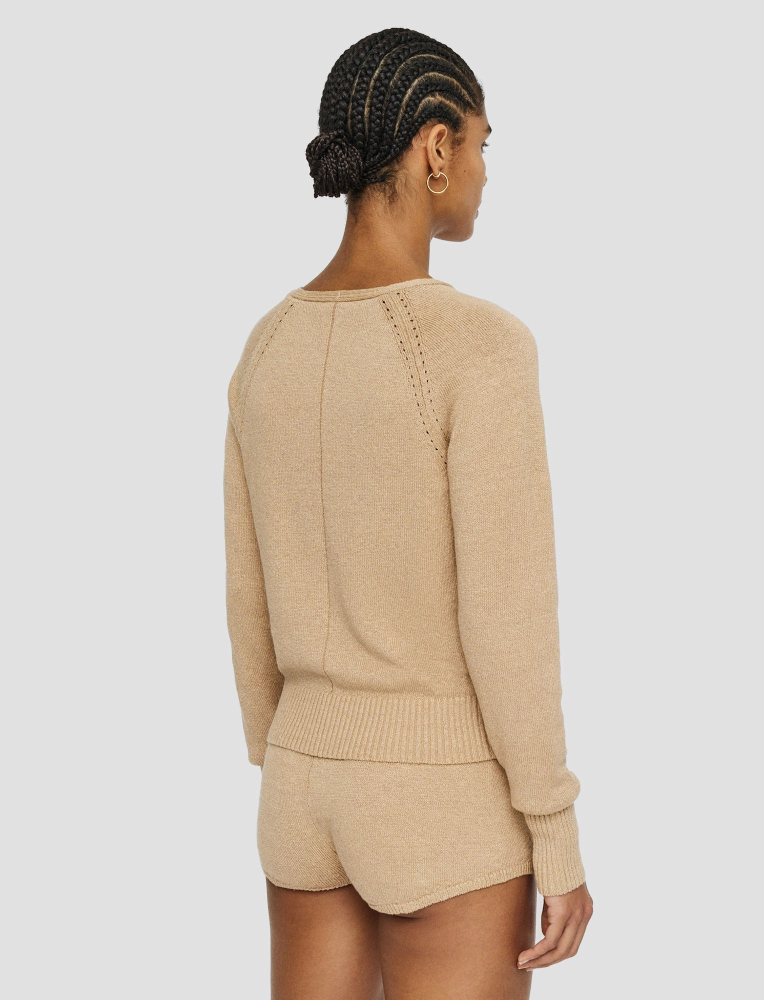 Lightweight insulation Linen Blend Knitted Cardigan