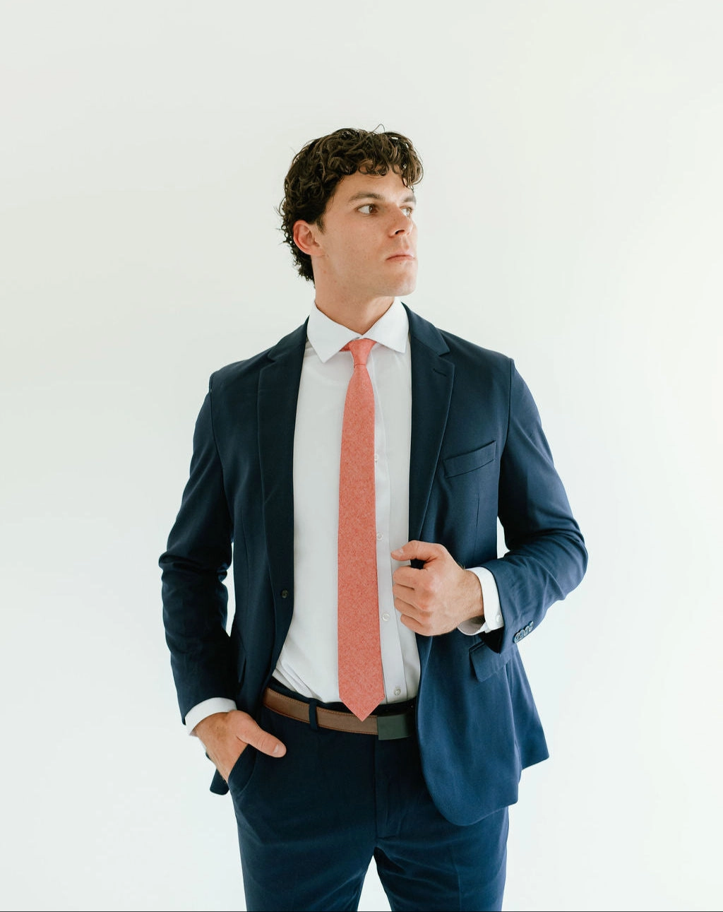 Washable 2-Pant Flex Suit Navy Smart Comfort Fit