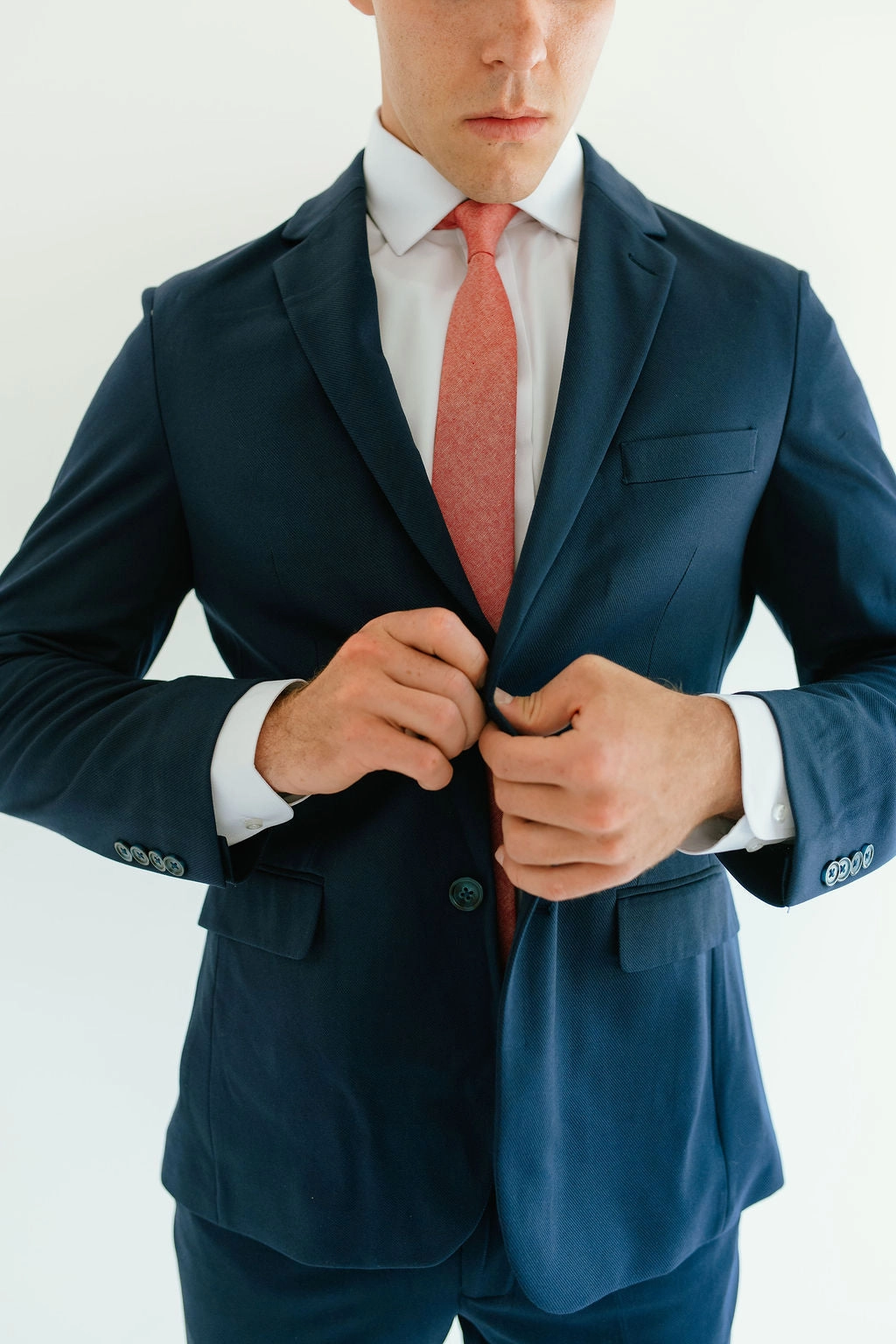 Smart Tailored Fit Washable 2-Pant Flex Suit Navy