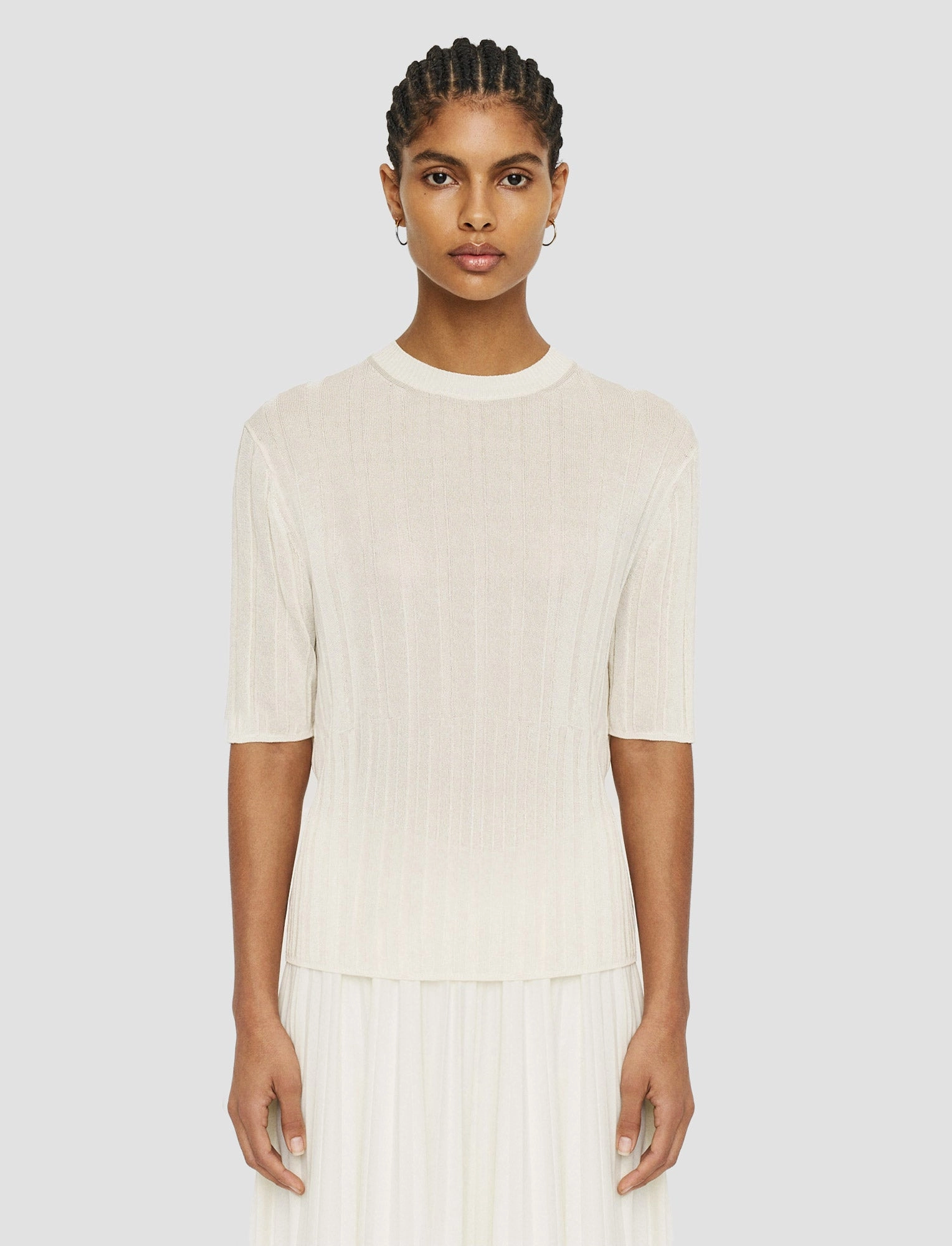 Crisp Rayon Knitted T-Shirt Soft Touch Layer Trend