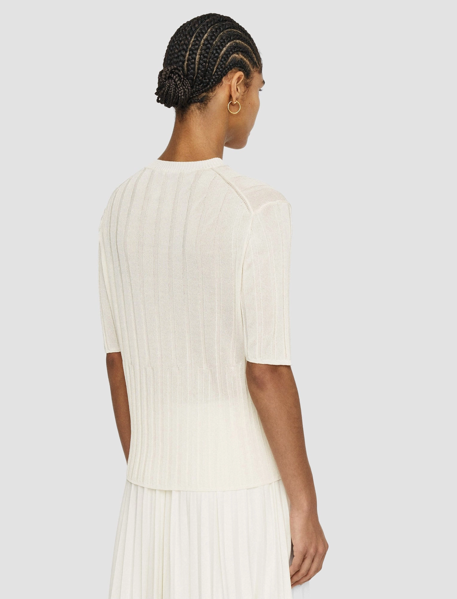 Essential Wear Pure Shape Crisp Rayon Knitted T-Shirt