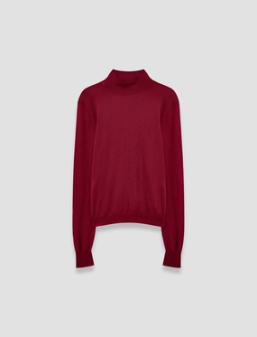 Circular Knit Technology Tagless Design Cashair High Neck Jumper