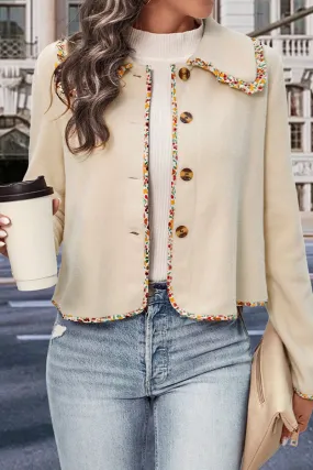 Hot Weather WOMEN STYLISH JACKET TRIMMED WITH LACES