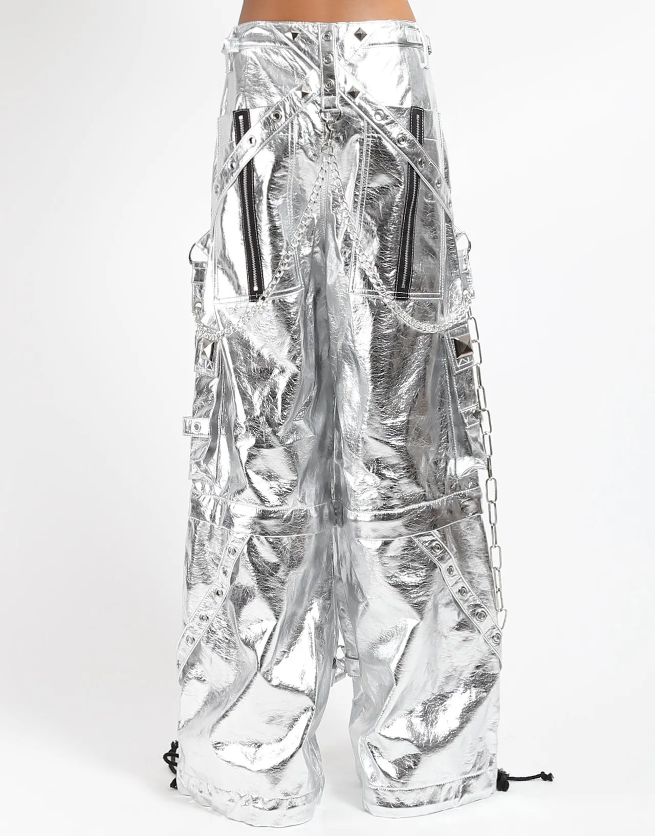 NoBuckleDesign Performance Comfort METALLIC FAUX LEATHER STAR POWER PANT