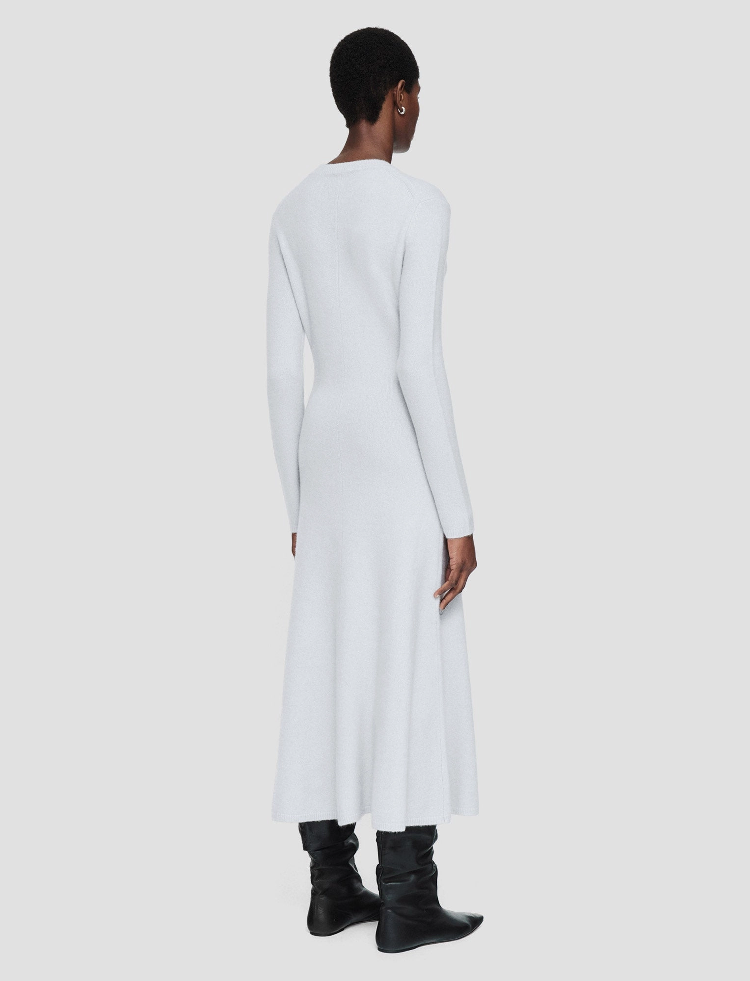 Bonded Seam Reinforcement Brushed Cashmere Dress
