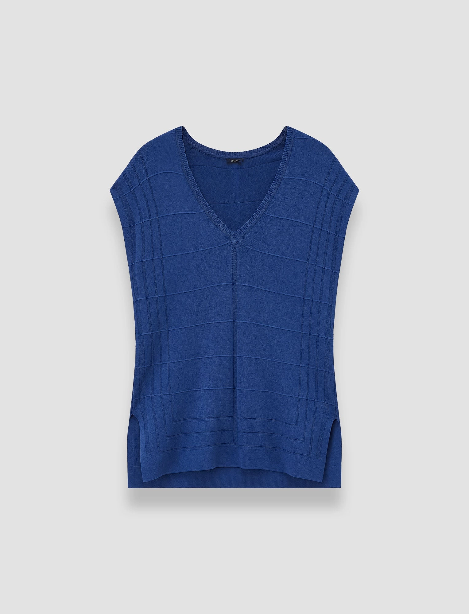Viscose Grid Knit Top Airy Piece