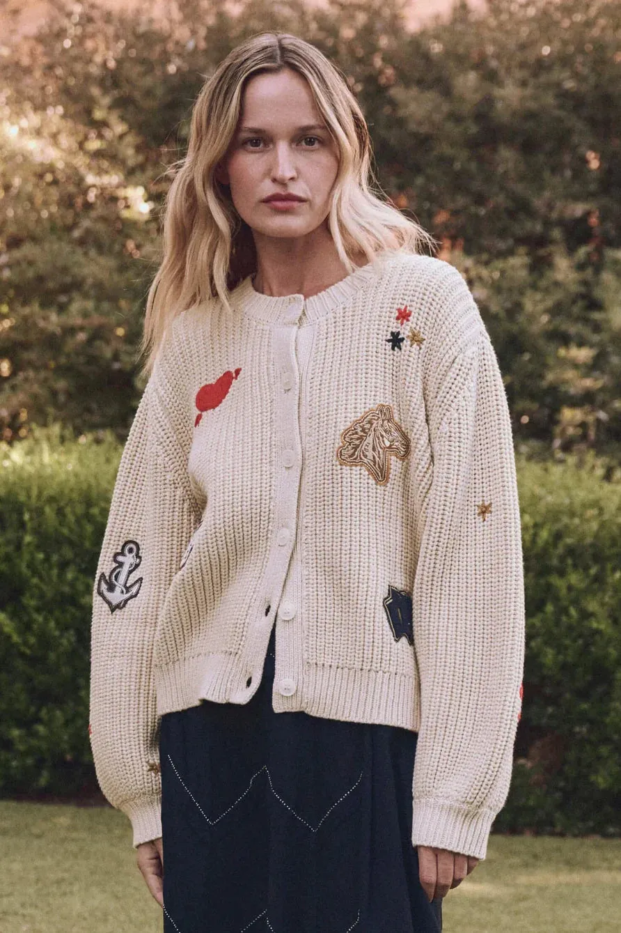 Flexible Collar Opening The Collegiate Cardigan