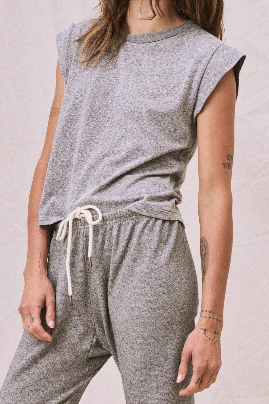 The Peak Shoulder Tee Heathered Texture