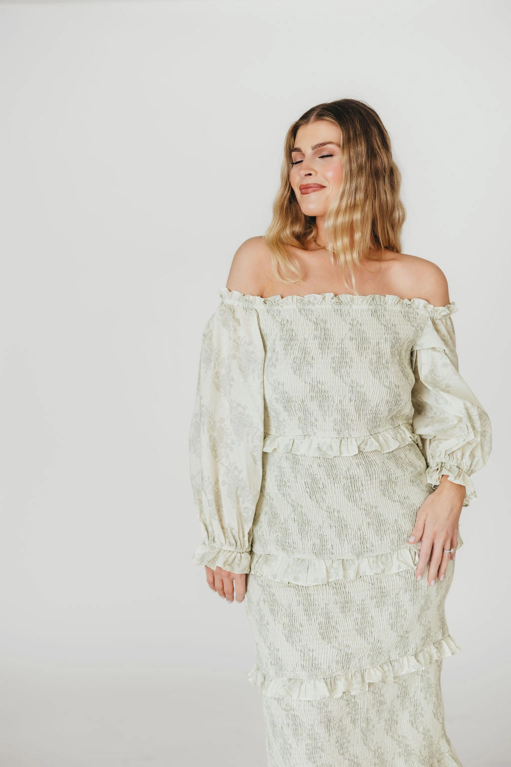 Date Nightwear relaxed elegance The Chloe Midi Dress in Sage - Bump Friendly *Final-Sale*