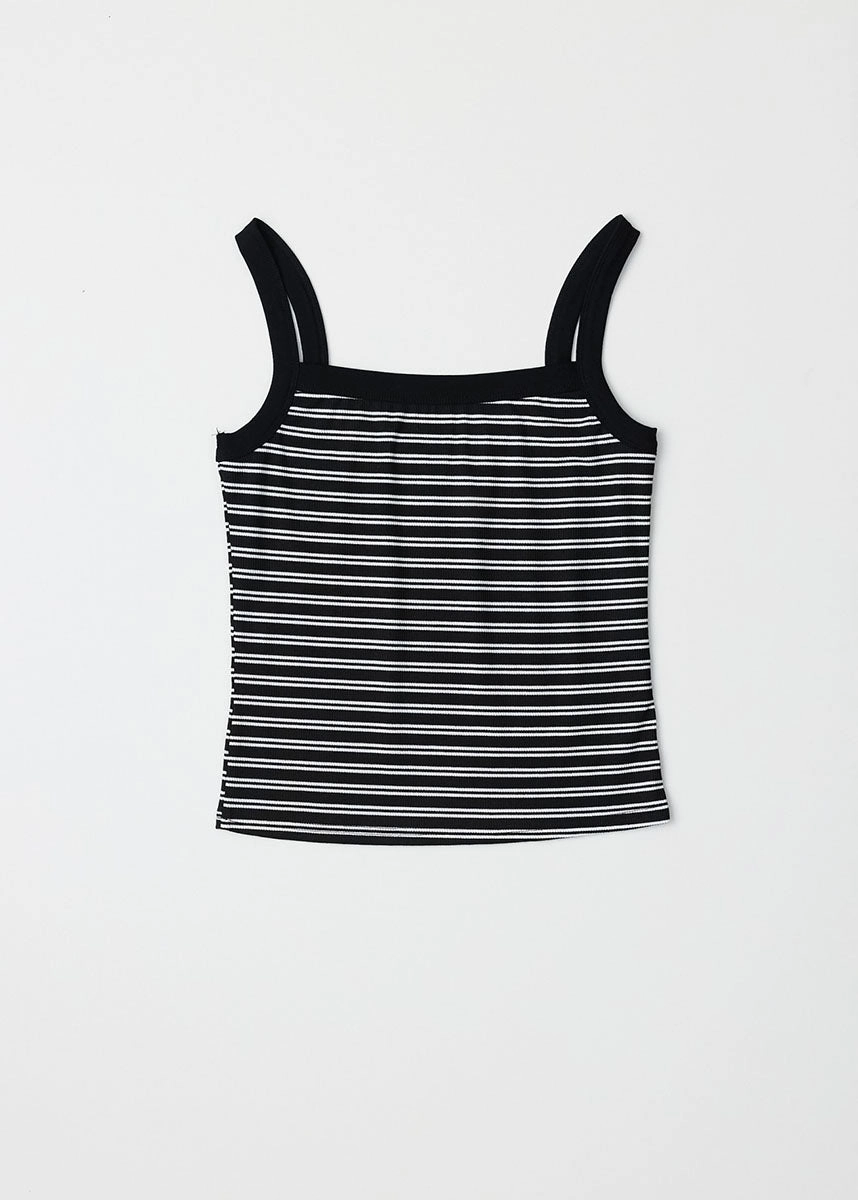 Reflective Trims The Cynthia Tank Top - Black