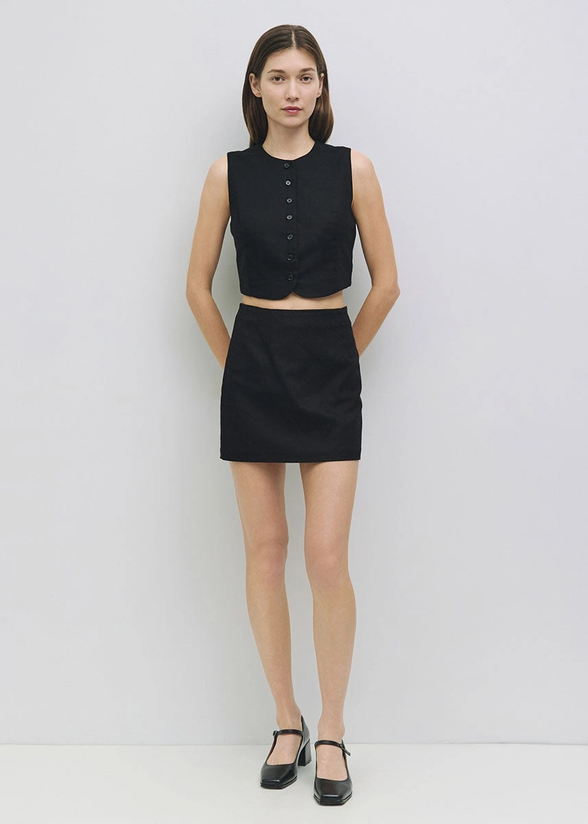 Relaxed Vibe The Sterling Skirt - Black