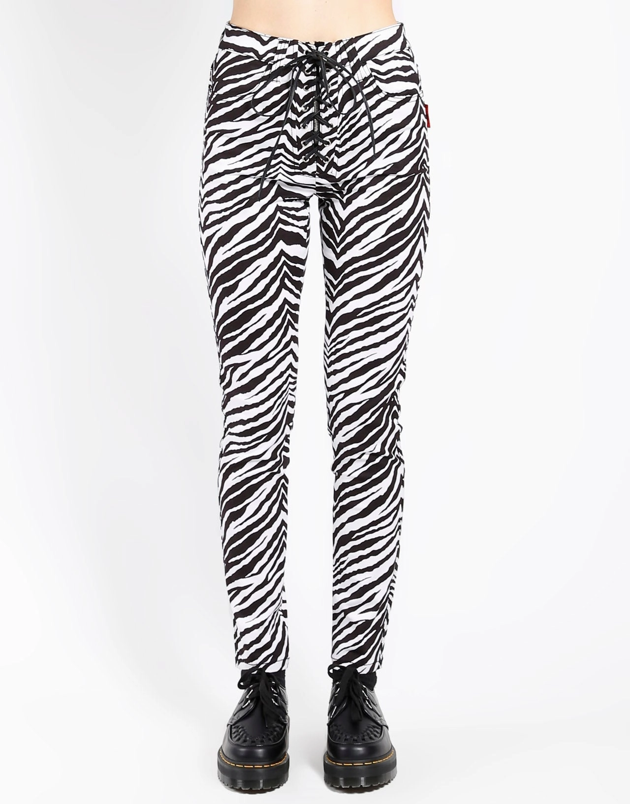 HIGH WAIST TIE UP PANT ZEBRA Sunny Vibes Weekend Style Traveler Gear
