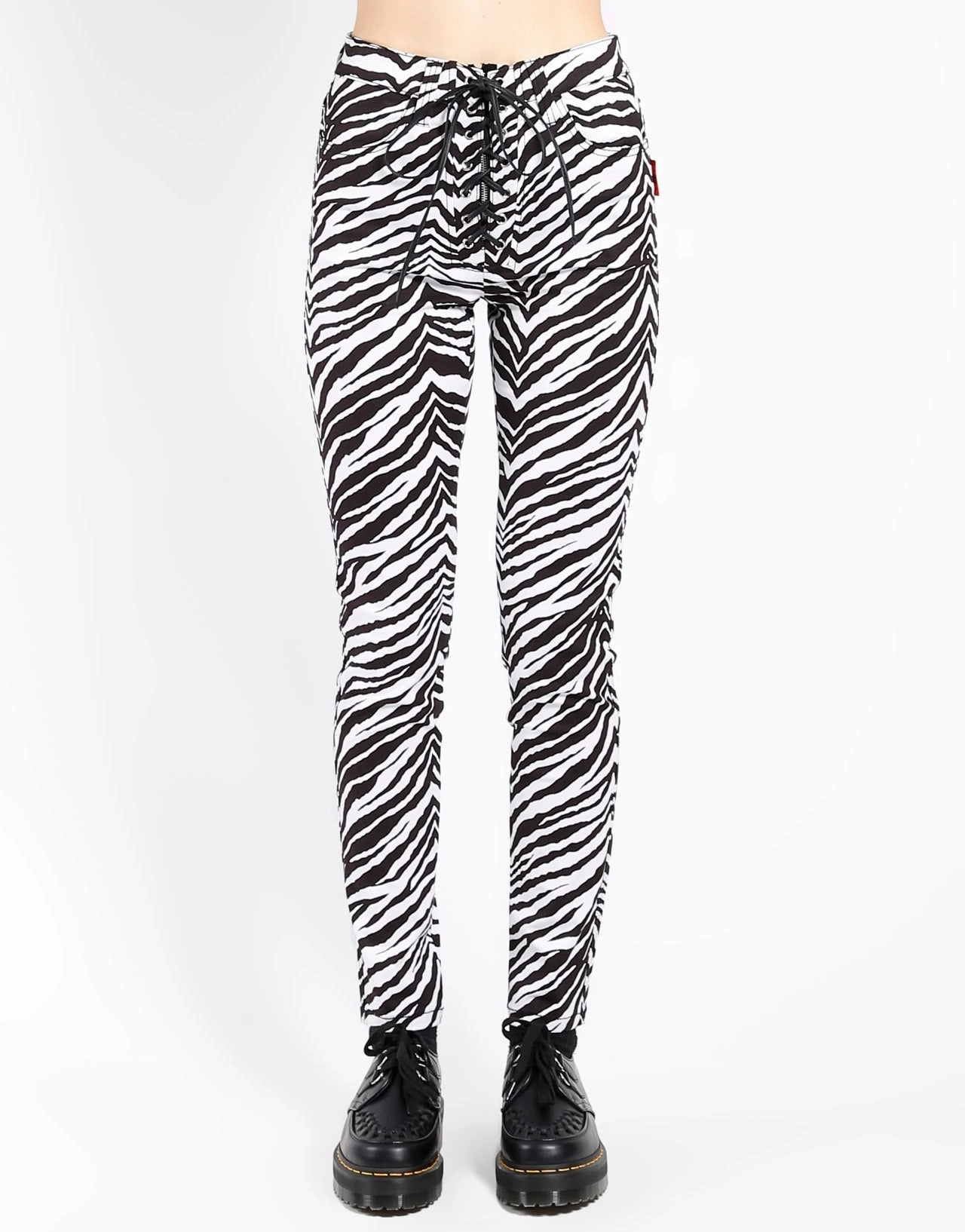 HIGH WAIST TIE UP PANT ZEBRA Anti Fade Technology Fit Focus