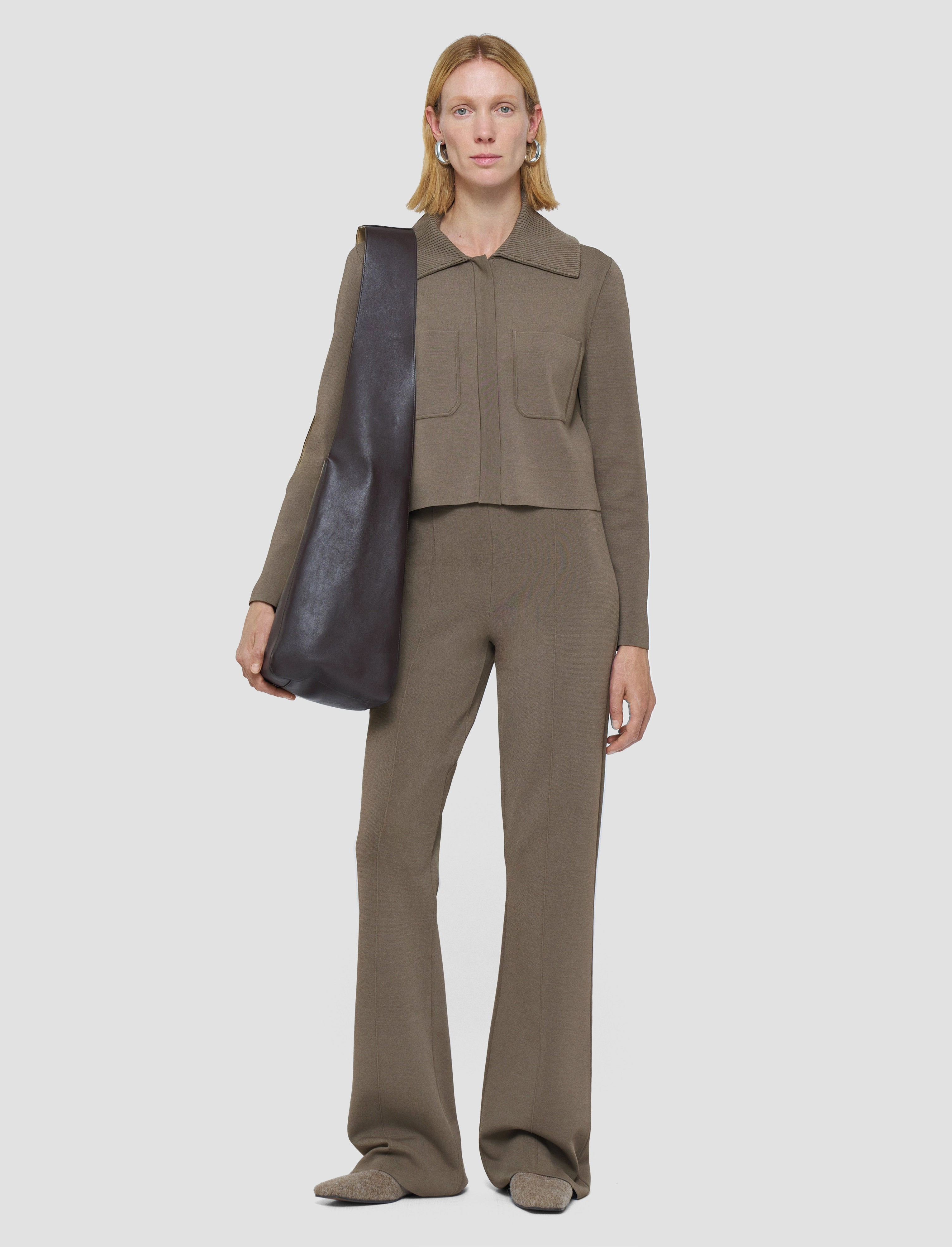 Seasonal Layer Off-Duty Fit Milano Knit Stretch Trousers