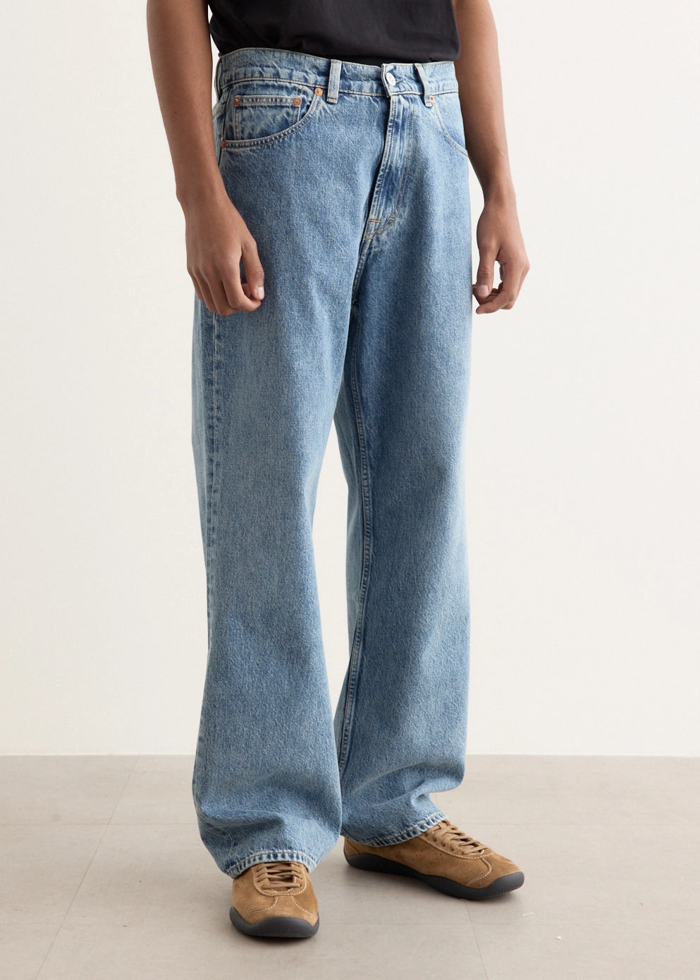 Button Fly Option Street Fashion Affordable Third Cut Jeans