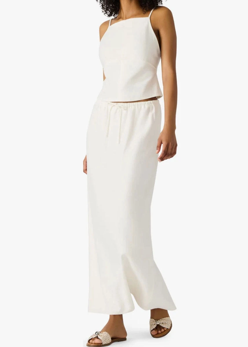 PlacketDetail Tiegan Top - Ivory