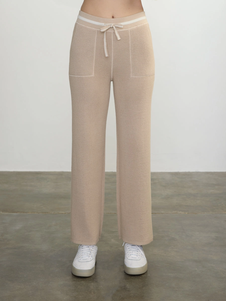 JOAN WAFFLE PANTS Classic Cut Wicking Inner Lining