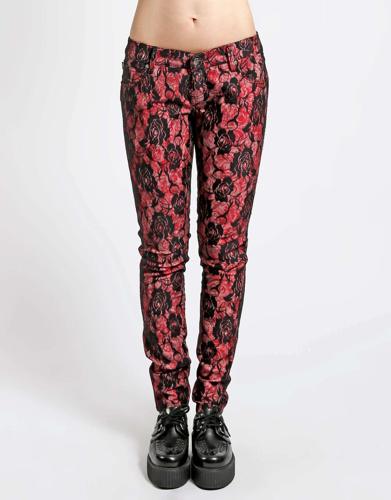 Street Basics Rose Lace Pants