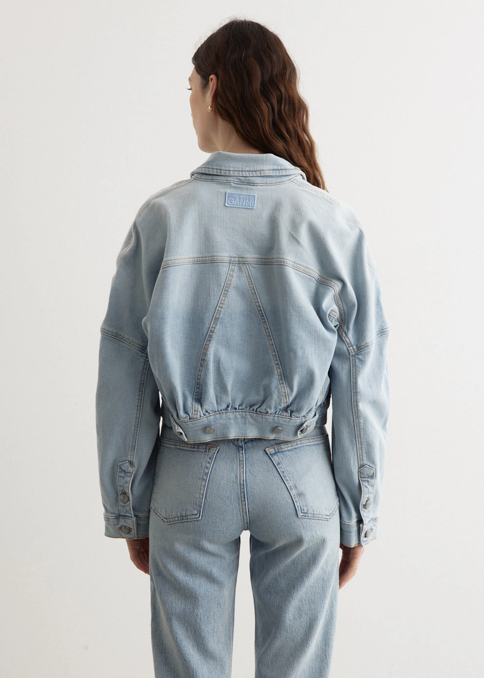Tint Denim Bomber Jacket Cool Texture