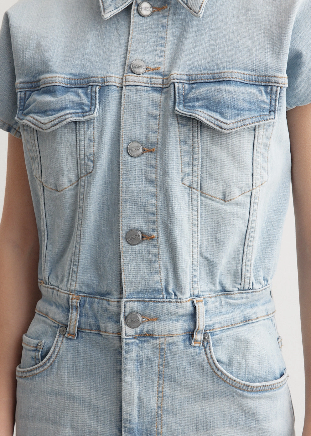 Festival Outfit Date Night Professional Wear Style Daily Tint Denim Midi Dress