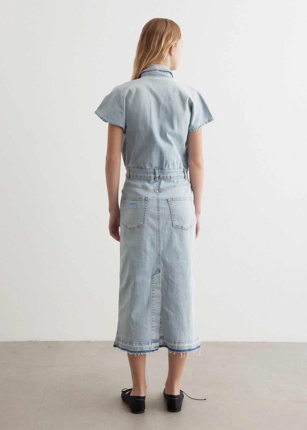 Essential Style Tint Denim Midi Dress