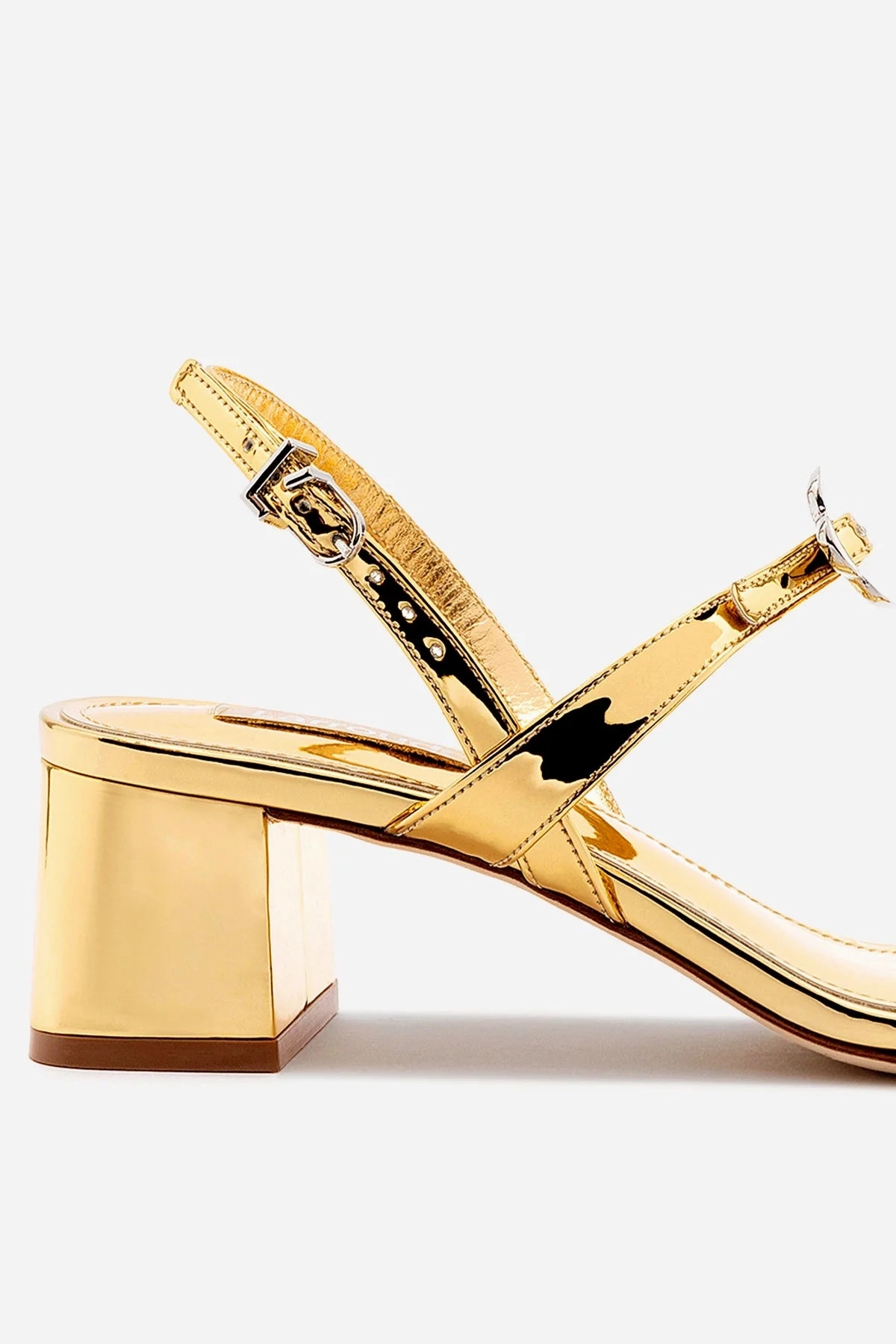 Tinx Block In Gold Specchio Cushioned Collar Padding Travel-Friendly Shoes