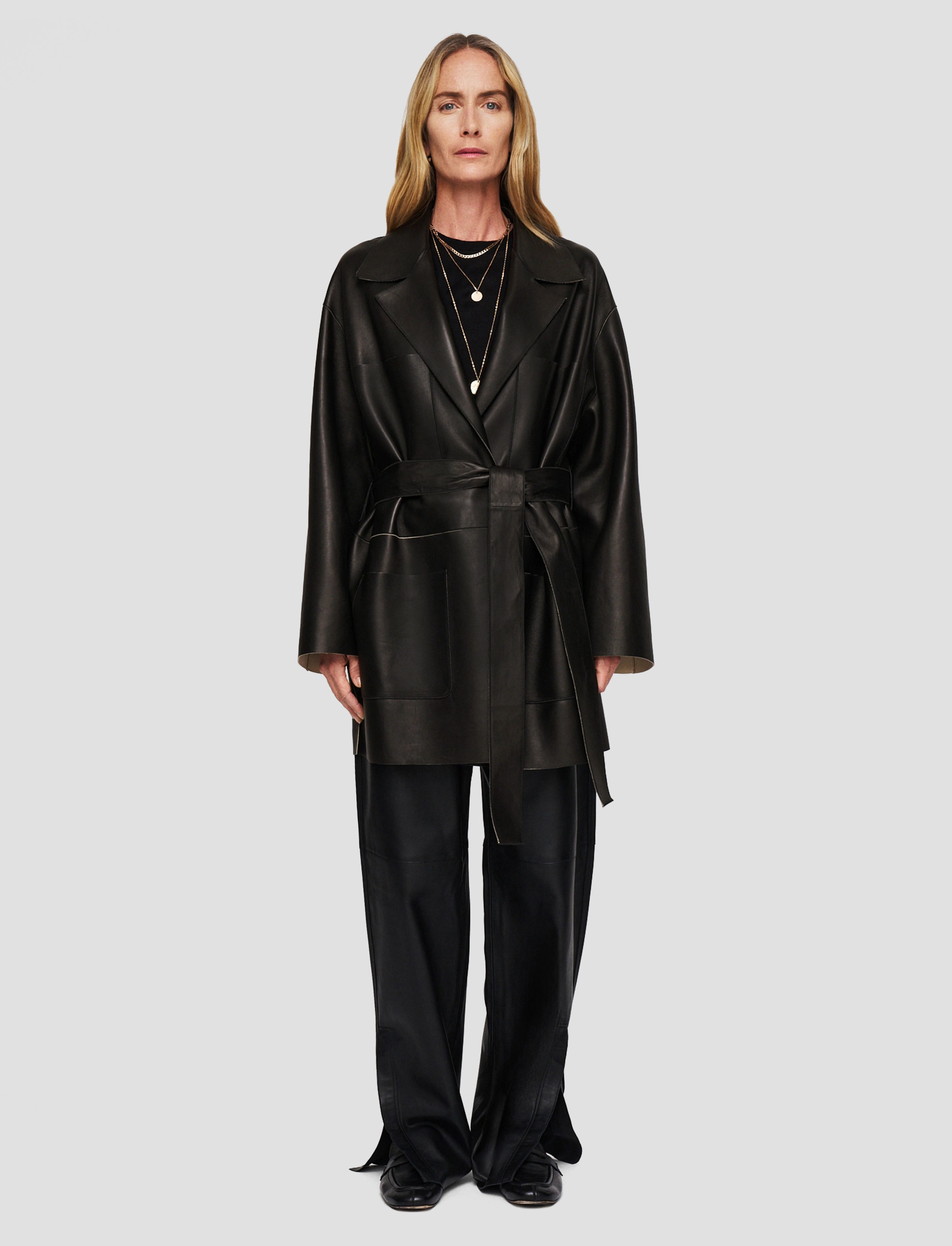 suitable for work commutes Tison Bonded Leather Jacket