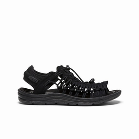 Trend Alert No Rub Women's UNEEK II Open-Toe Sneaker  |  Black/Black