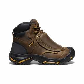 Men's Mt Vernon 6" MET Waterproof Boot (Steel Toe)  |  Cascade Brown Wedge Heel Outdoor Protection