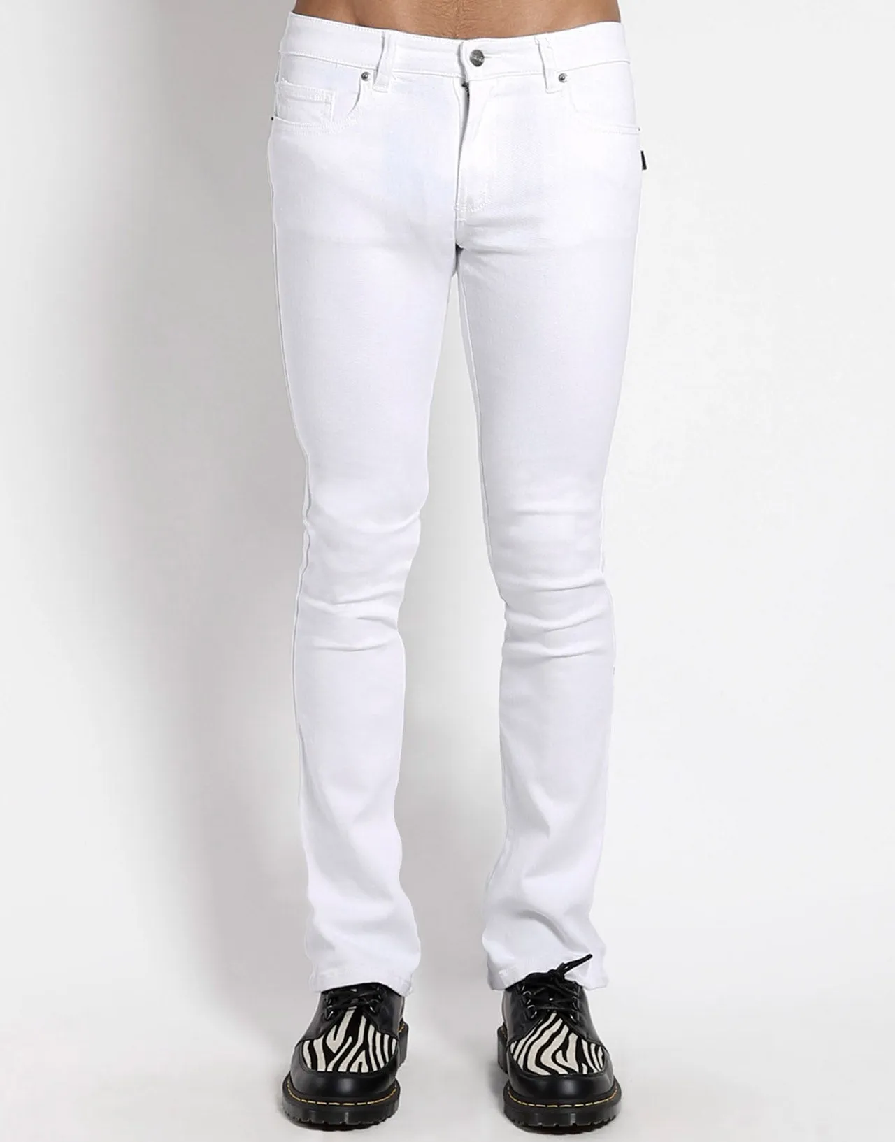 Fade Resistant Wash Any Occasion TRASH & VAUDEVILLE WHITE BOOTCUT JEAN