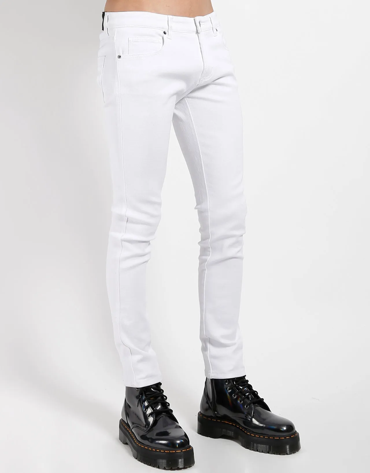 TRASH & VAUDEVILLE WHITE SKINNY JEAN Stylish Cut