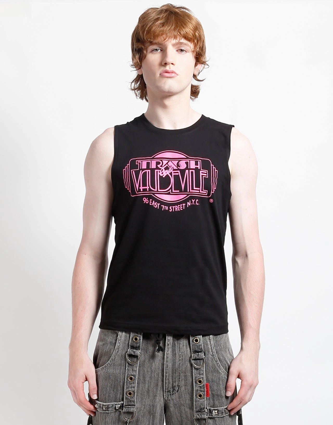 Tagless Comfort TRASH & VAUDEVILLE ADULT SLEEVELESS T-SHIRT