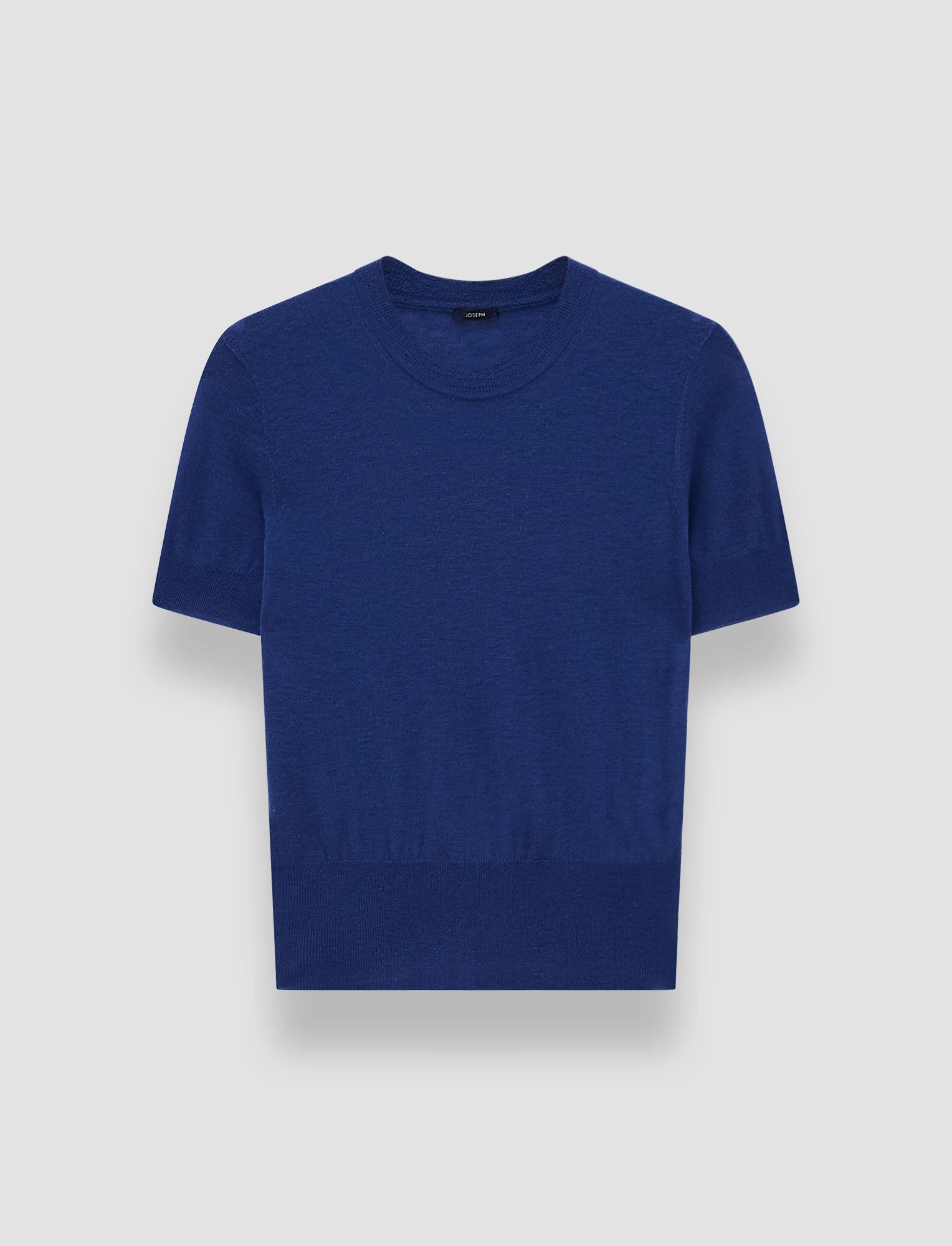 Ribbed Collar Detail Cashair Top