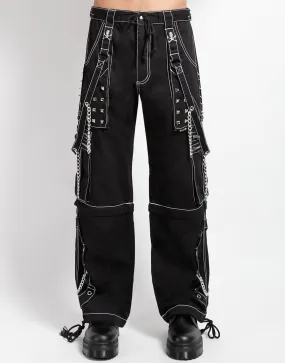 Relaxed Vibe STEP CHAIN PANT WITH WHITE STITCH