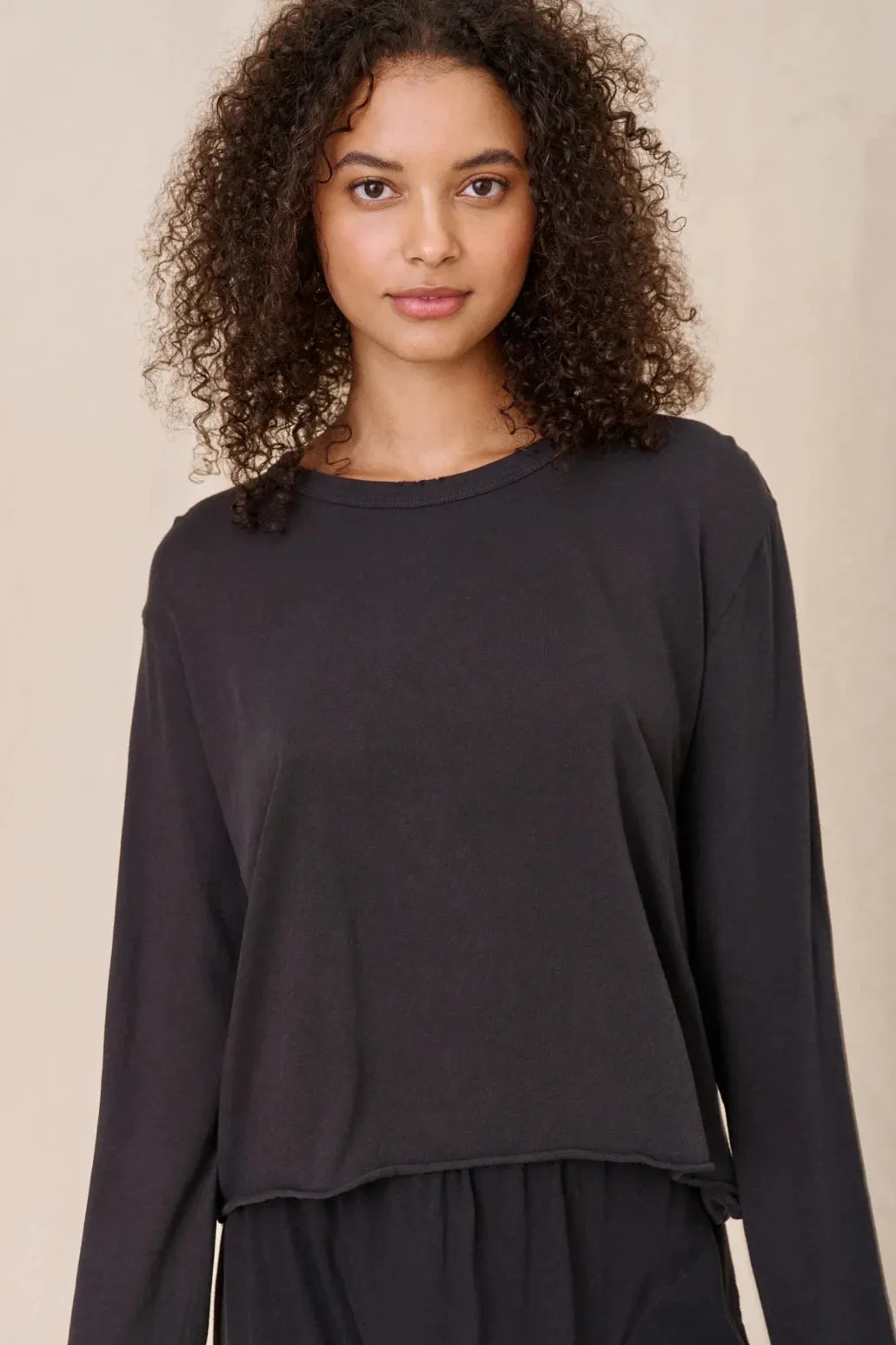 Trendy Wearable Light Layer The Long Sleeve Crop Tee