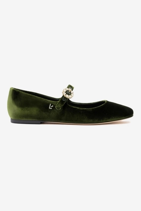 Office Ease Blair Ballet Flat In Bosco Velvet
