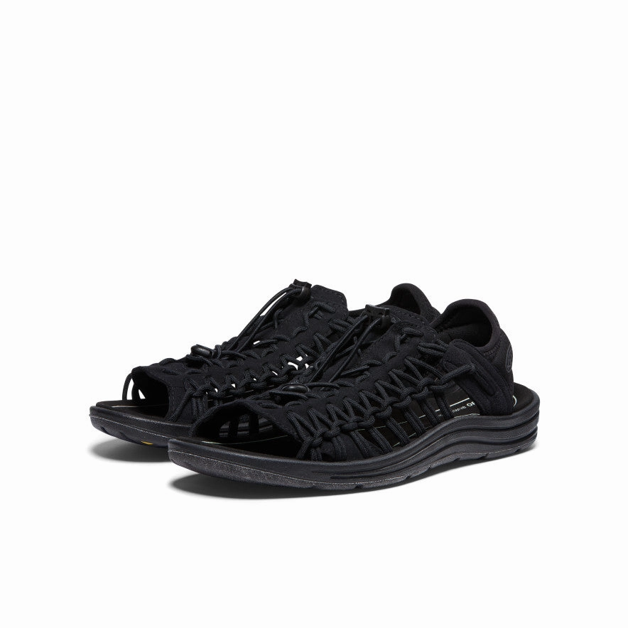Men's UNEEK II Open Toe  |  Black/Black Anti microbial coating All Season