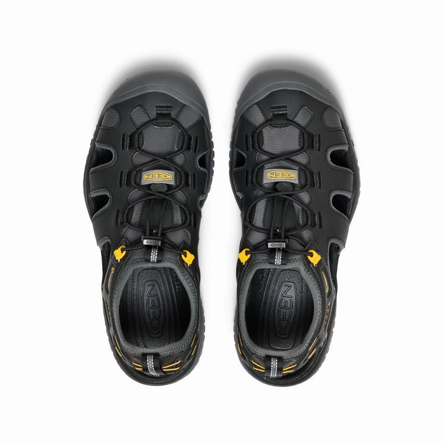 Lightweight Base Slip Guard Men's SOLR Sandal  |  Black/Gold