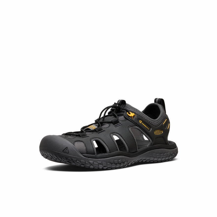 Sports Wear Step Stable Men's SOLR Sandal  |  Black/Gold