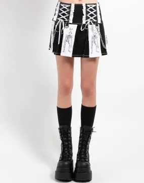 TRIPP NYC X DEATH NOTE - REM MISA'S PLEATED SKIRT All Purpose Fit Friction Resistant Fabric