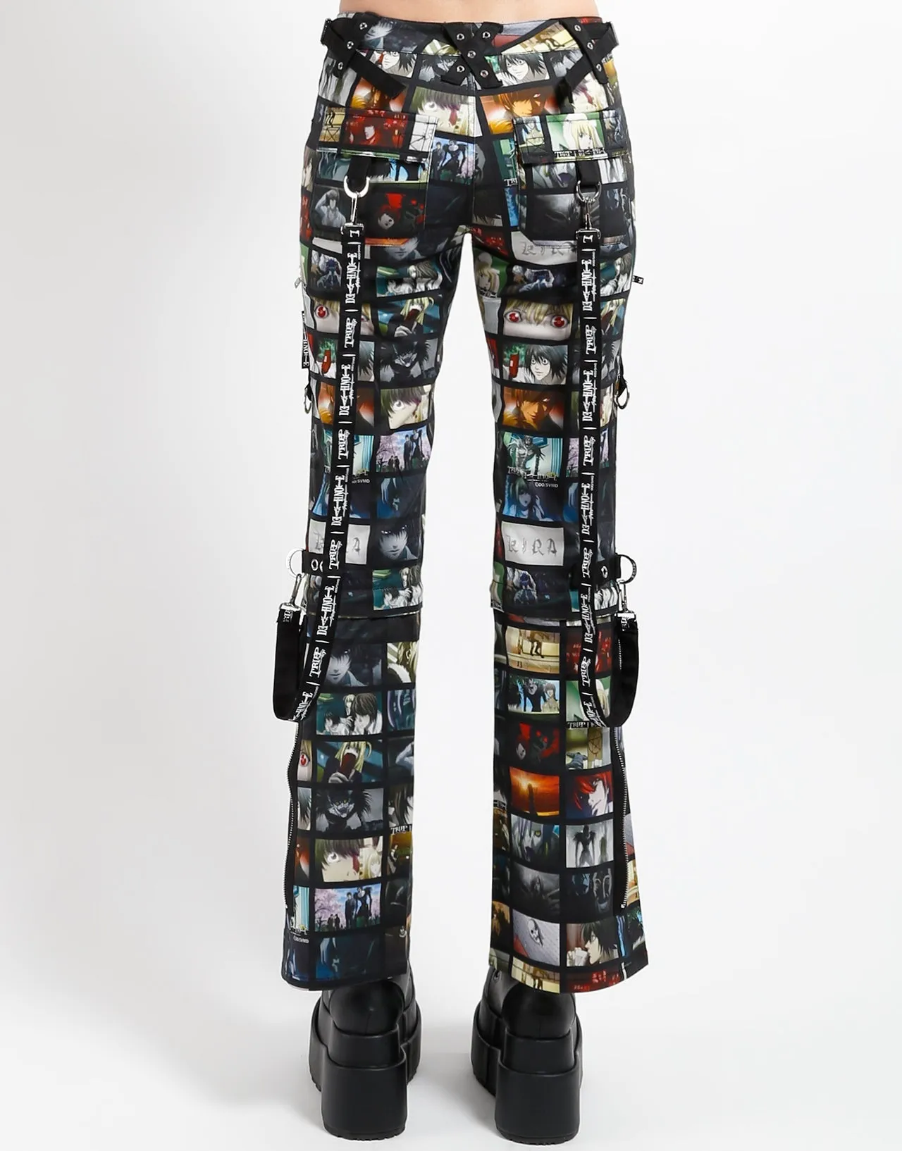 AntiStaticLining Stretch Fabric TRIPP NYC X DEATH NOTE - SCREEN ZIP TO ZIP PANTS